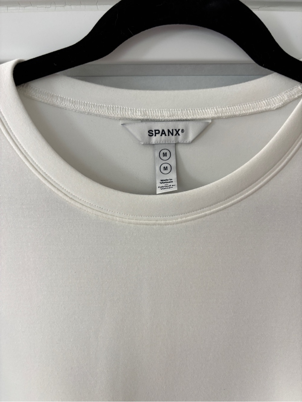 SPANX Cream Crewneck Dress